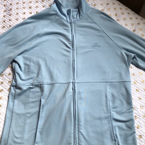 baby blue adidas jacket